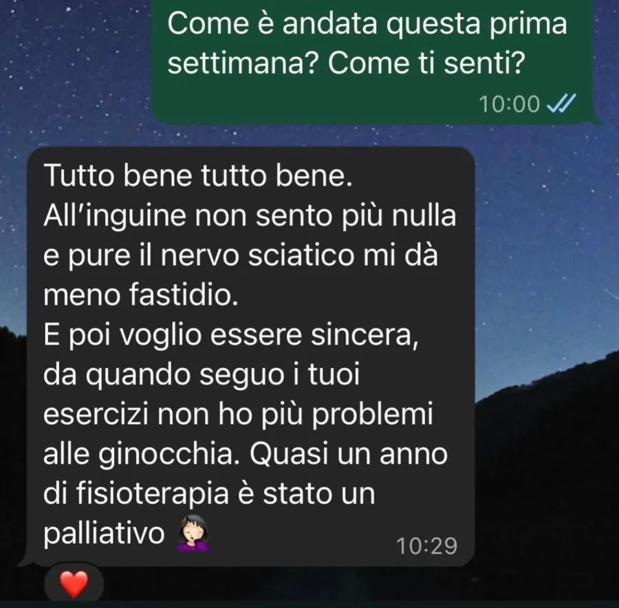 Messaggio WhatsApp di una cliente ActiveMama